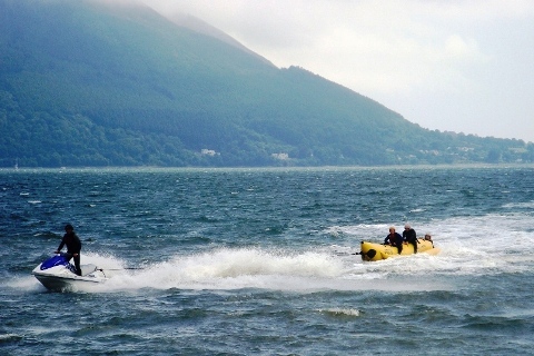 conflict group Jetski and banana boat